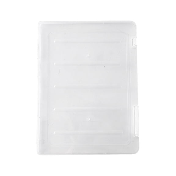 Qholemyo Clear Plastic Transparent File Organizer Storage Box Document Paper Filling Case Office Filing Folders Container