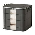 thumbnail image 1 of Qholemyo Clothes Storage Bag Non-woven Fabric Household Foldable Storage Basket Wardrobe Tidying Box Clothes Transparent Storage Box With Lid Plastic Storage Box Storage Bins, 1 of 6