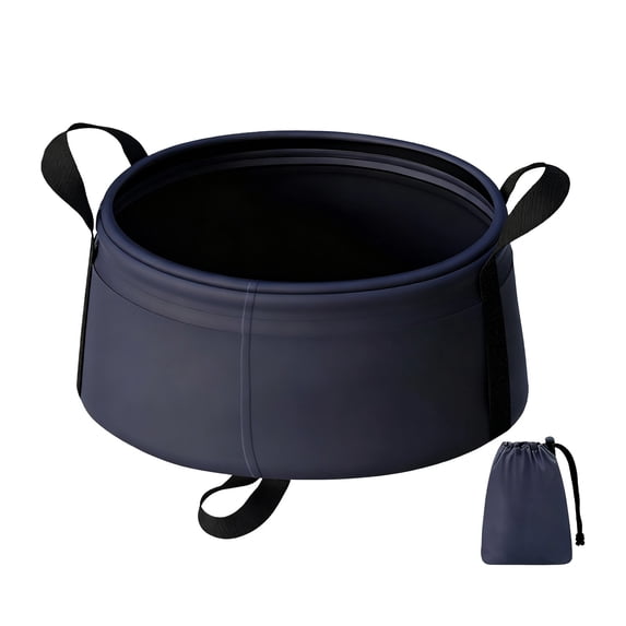 Qholemyo Compact Foldable Wash Basin Multipurpose Water Basin For Camping Hiking Travel And Outdoor Use