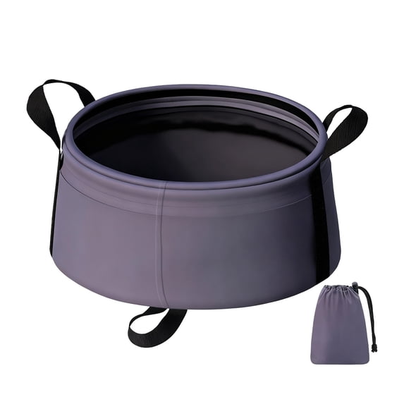 Qholemyo Compact Foldable Wash Basin Multipurpose Water Basin For Camping Hiking Travel And Outdoor Use