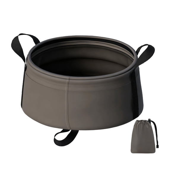 Qholemyo Compact Foldable Wash Basin Multipurpose Water Basin For Camping Hiking Travel And Outdoor Use
