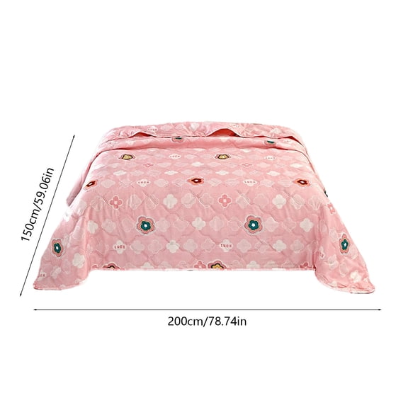 Qholemyo Cooling Comforter Cooling Blanket Cotton Comforter Thin Quilt Summer Bedding Washable Quilt Insert Premium Holiday Gift Set
