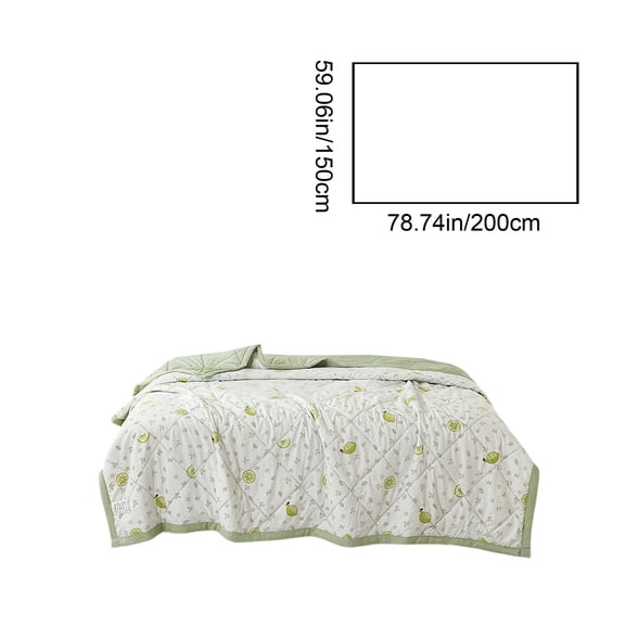 Qholemyo Cooling Comforter Cotton Comforter Summer Bedding Thin Lightweight Washable Quilt Core Soft Breathable For Student Use