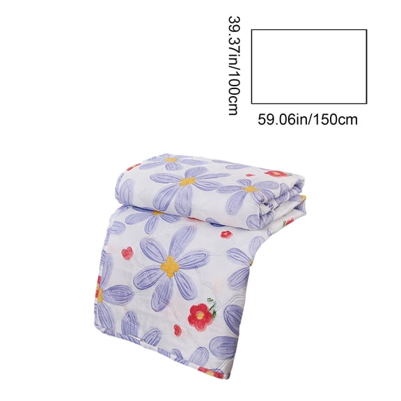 Qholemyo Cooling Comforter Fresh Floral Throw Blanket Cotton Comforter Light Quilt Breathable Washable Summer Bedding All Season Back To School