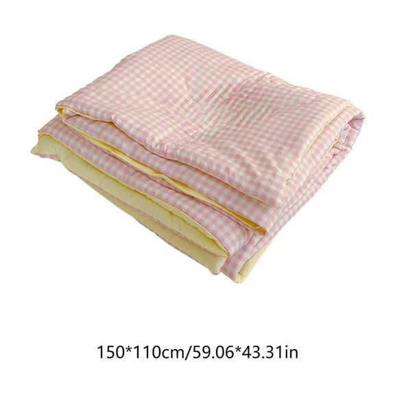 Qholemyo Cooling Comforter Soy Fiber Cotton Comforter Cloud Pattern Lightweight Quilt Washed Summer Bedding Air Conditioning Quilt Set Back To School