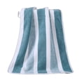 thumbnail image 1 of Qholemyo Corals Fleece Towel With Large Strips And Absorbent Edges For Men And Women To Wash Faces Take Bath Dry Hair Wipe Hair Cotton Bath Towels Large Bath Towels, 1 of 5