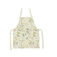 thumbnail image 1 of Qholemyo Cotton Linen Cooking Apron Adjustable Waterproof Kitchen Apron For Women Men Barbecue Baking Cooking, 1 of 4