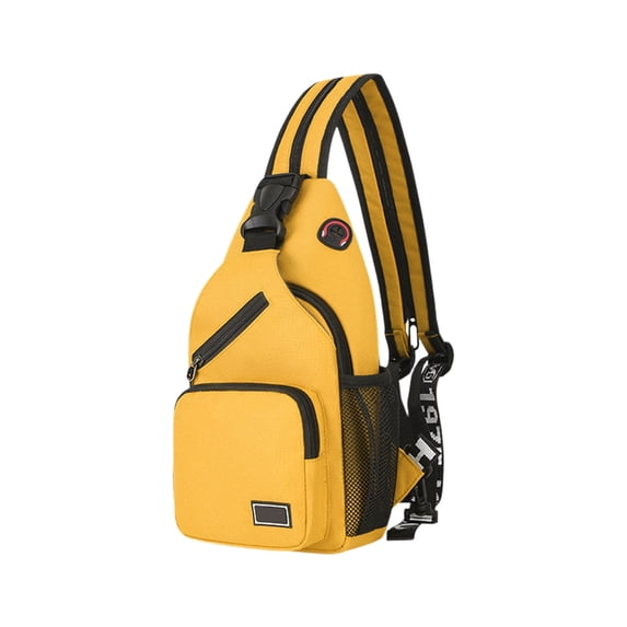 Qholemyo Crossbody Bags Multi Pocket Sling Chest Bag Adjustable Strap Hand Bags Unisex For Travel Work Outdoor