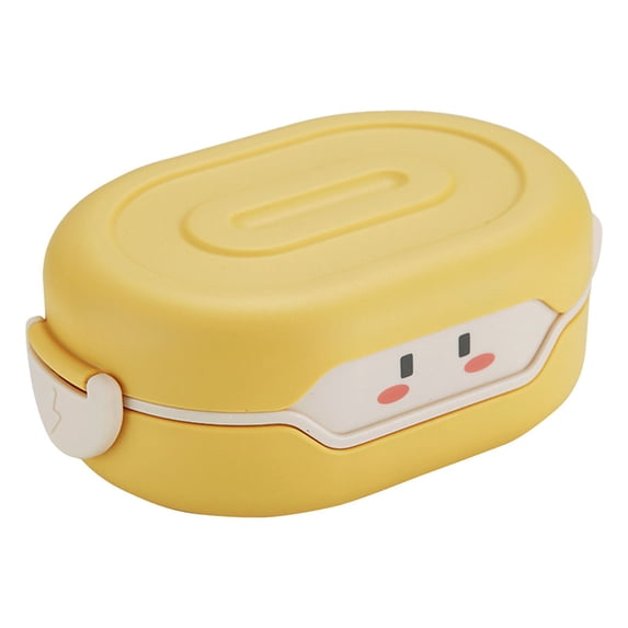 Qholemyo Cute Fresh Portable Insulated Lunch Box For Students Small Lunch Box For Light Food High Temperature Resistant