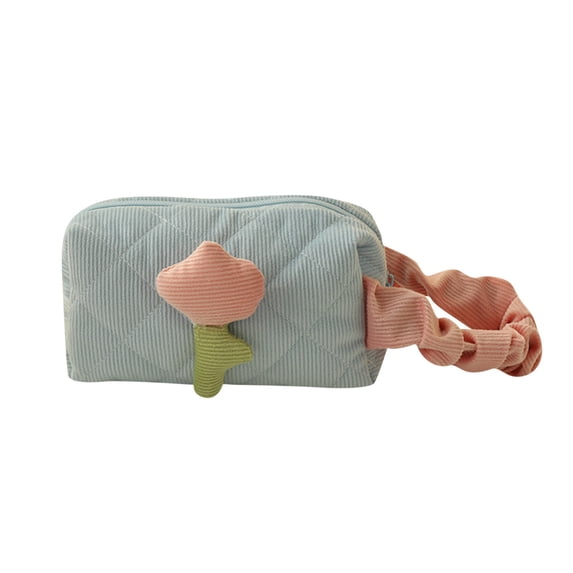 Qholemyo Cute Girl Handheld Large Capacity Makeup Bag Portable Toiletry Storage Organizer Cosmetic Pouch Travel Essentials For Women