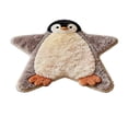 thumbnail image 1 of Qholemyo Cute Penguin Shaped Rug 2'X2' For Kids Room Soft Area Mat For Bedroom Play Area Decorative Comfortable Home Decor, 1 of 6
