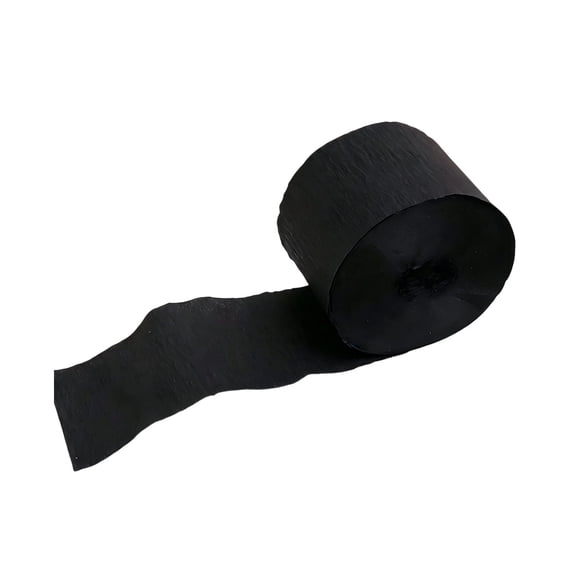 Qholemyo Cuttable Crepe Paper Ribbon Roll Vibrant Garland Streamer For Halloween Birthday Wedding Layout