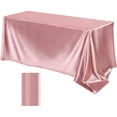 thumbnail image 1 of Qholemyo Cuttable Solid Color Glossy Satin Tablecloth For High end Hotel Banquet Wedding With dining table mats placemats, 1 of 6