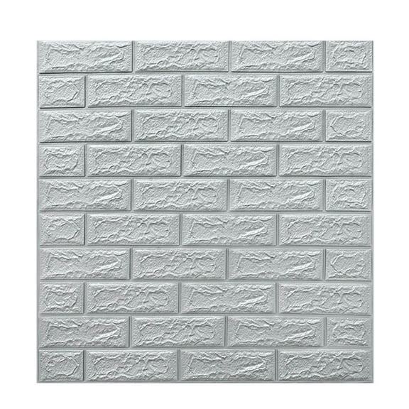 Qholemyo DIY 3D Embossed Brick PE Foam Peel And Stick Wallpaper Panels Room Decor Home Wall Decor