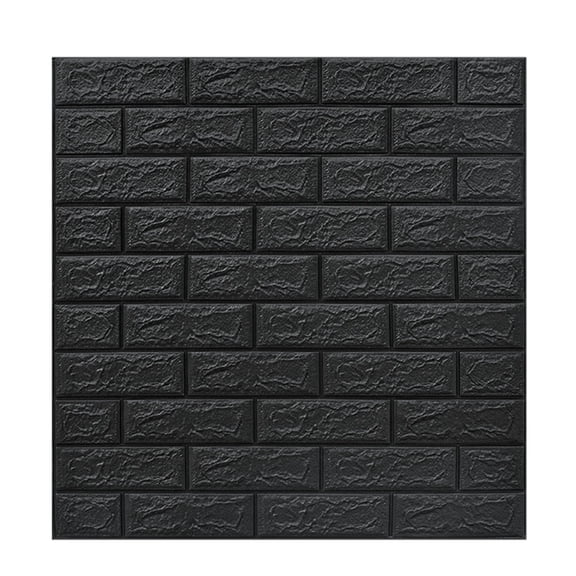 Qholemyo DIY 3D Embossed Brick PE Foam Peel And Stick Wallpaper Panels Room Decor Home Wall Decor