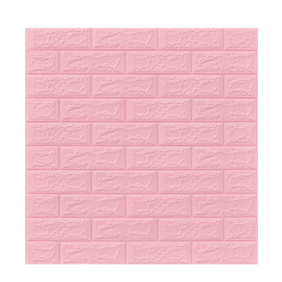 Qholemyo DIY 3D Embossed Brick PE Foam Peel And Stick Wallpaper Panels Room Decor Home Wall Decor