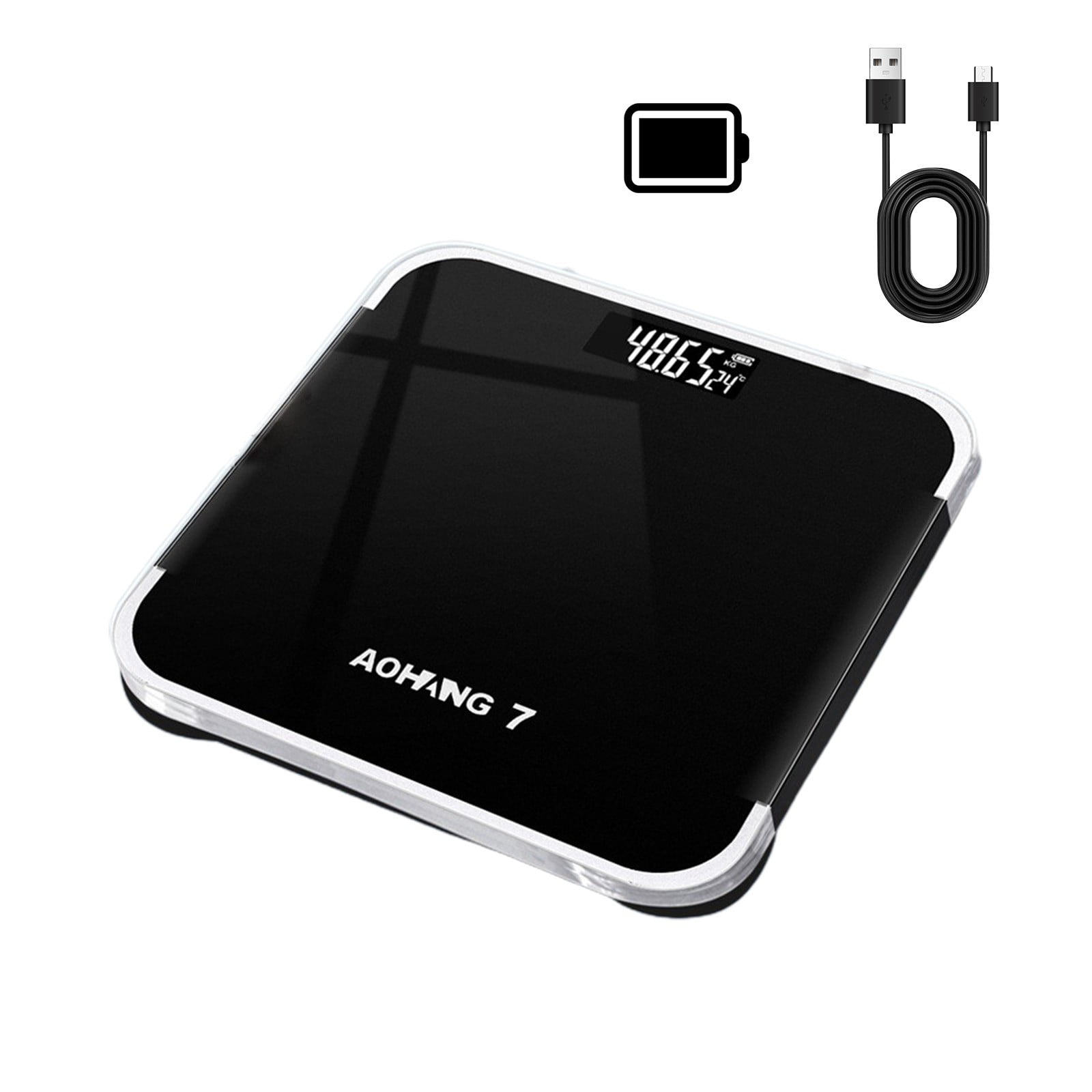 Qholemyo Digital Scales For Body Weight Sleek Bathroom Scale Portable Weighing Scale For Indoor Household And Business