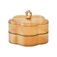 thumbnail image 1 of Qholemyo Divided Serving Tray With Lid Plastic Food Organizer Snack Bowls Candy Dish Sweet Nut Cracker Snack Containers With Lids, 1 of 6