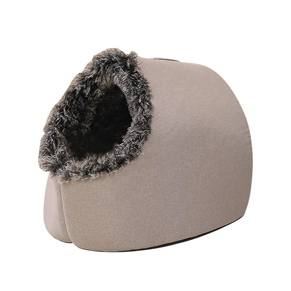 Qholemyo Dog Bed For Small Dogs Warm Enclosed Portable Winter Cave Bed Soft Comfortable Pet Bed For Cats