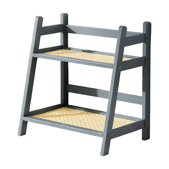 Qholemyo Double Layer Desktop Storage Rack Concise Kitchen Pantry Organizers And Storage Shelves For Dormitory Organization