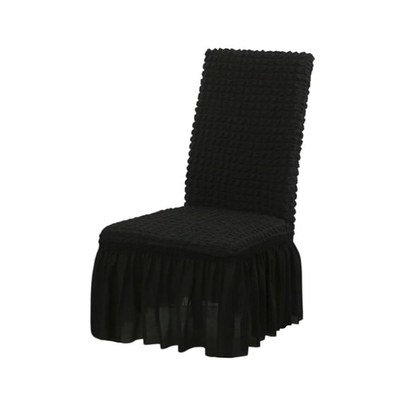 Qholemyo Elastic Fabric Stretch Chair Covers Four Season All Inclusive Dining Chair Slipcovers Dining Room Study Dirt Proof Seat Covers