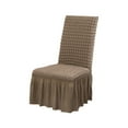 thumbnail image 1 of Qholemyo Elastic Fabric Stretch Chair Covers Four Season All Inclusive Dining Chair Slipcovers Dining Room Study Dirt Proof Seat Covers, 1 of 6