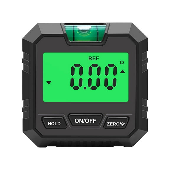 Qholemyo Electronic Digital Display Inclinometer Digital Measuring Tool Horizontal Angle Ruler Mini Protractor