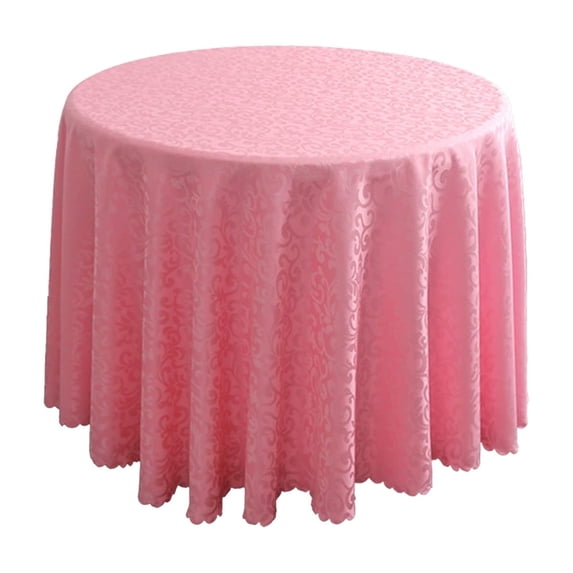 Qholemyo Elegant Round Tablecloth For Wedding And Hotel Restaurant Decorative Fabric Table Cover For Party