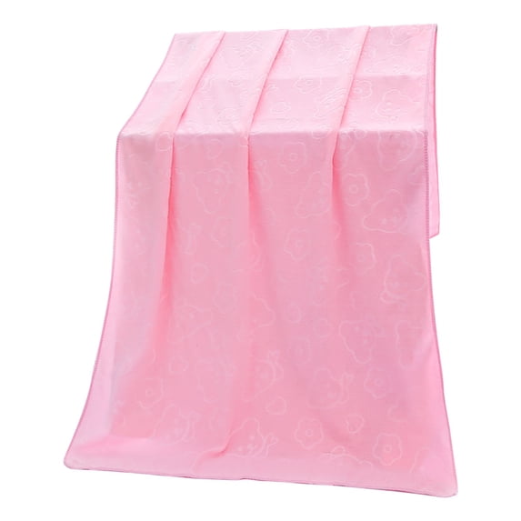 Qholemyo Embossed Bear 75x35 Absorbent Three Seconds Dry Towel Fine Small Fiber Towel Gift Towel Cotton Bath Towels Thick Bath Towels