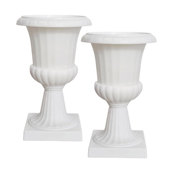 Qholemyo European Roman Style Split Half Plastic Flower Pot For Artificial Flower Arrangement Home Decor Garden Pots