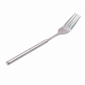 Qholemyo Extra Long Extendable Prank Fork Stainless Steel Dinner Forks For Grilling BBQ Baking Fruit Dessert Kitchen Gadget Metal Forks