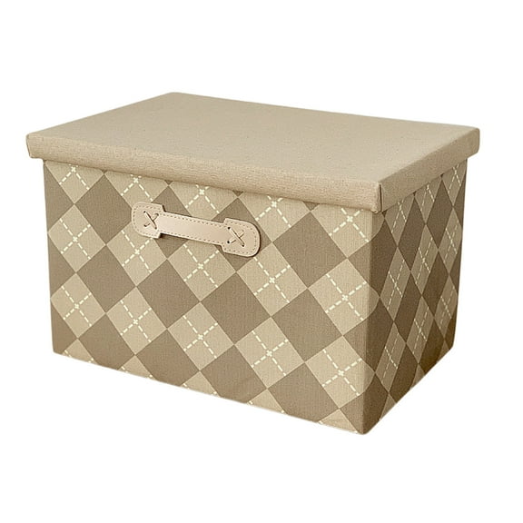 Qholemyo Fabric Stackable Large Capacity Drawer Wardrobe Storage Box With Lid Plastic Storage Container Storage Bins With Lids