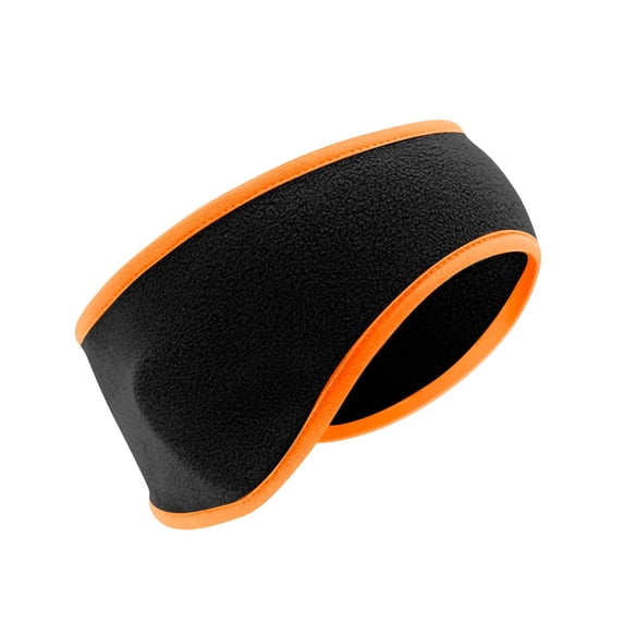 Qholemyo Fashion Winter Fleece Earband Stretchy Headband Ear Warmers Ponytail Headband, Warm Winter Accessory, Fits Outdoor Sports Protective Gear