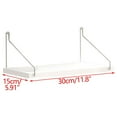 thumbnail image 1 of Qholemyo Floating Shelves Wall Mounted Modern White Floating Shelves For Wall Wall Shelves For Bedroom Nursery White Shelves Display Picture Shelf For Wall Decor Living Room Bathroom Kitchen, 1 of 5