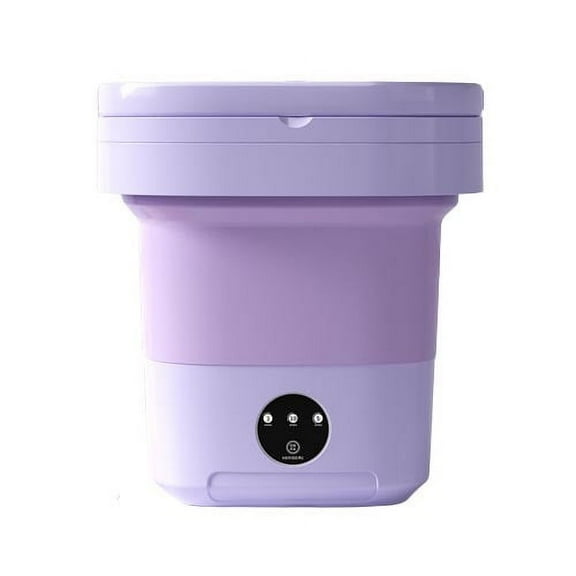 Qholemyo Foldable Bucket Type Mini Washing Machine - Portable Washer For Laundry Clothes, Travel-friendly Clothes Cleaner