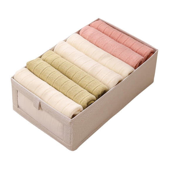 Qholemyo Foldable Drawer-Style Wardrobe Storage Box For Sweater Pants Bedroom With Closet Storage Organizer Storage For Closet