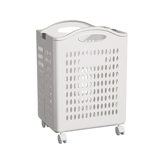 Qholemyo Foldable Laundry Baskets Multi Functional Portable Dirty Clothes Hamper With Wheels Organization Toy Storage Basket With Handle storage organizer bedroom decor