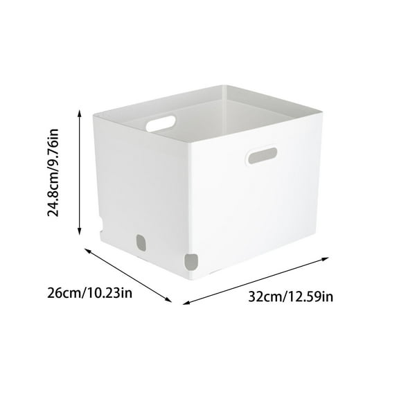Qholemyo Foldable Portable Storage Box With Lid Desktop Books Student Dormitory Clothing Storage Box Toy Storage Box Plastic Storage Box Storage Bins With Lids