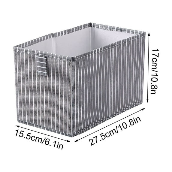 Qholemyo Foldable Storage Basket Bins For Organizing Fabric Storage Cubes Organizer Rectangular Storage Bins With Lids Plastic Storage Box Storage Bins