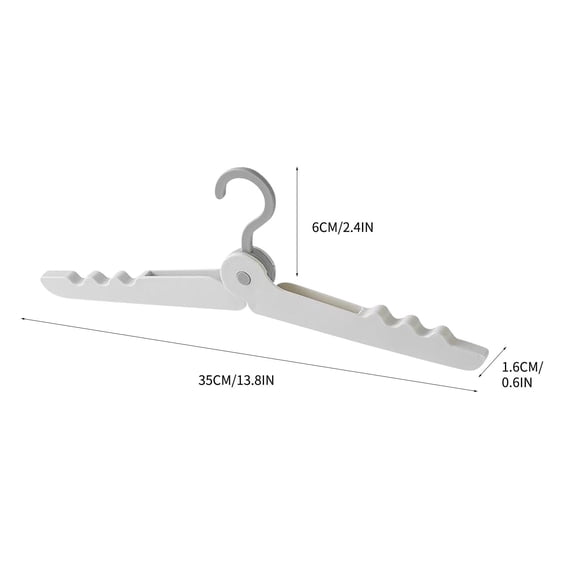 Qholemyo Folding Clothes Hanger Portable Travel Multi Functional Plastic Clothes Hanger Clothes Hanger Hangers For Clothes Coat Hanger