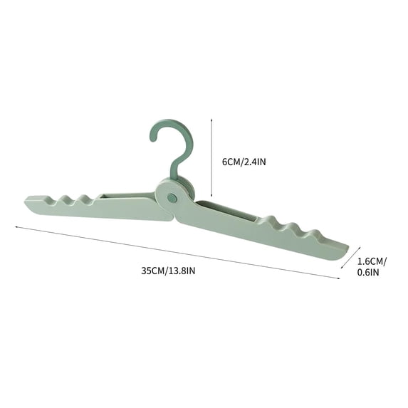 Qholemyo Folding Clothes Hanger Portable Travel Multi Functional Plastic Clothes Hanger Clothes Hanger Hangers For Clothes Coat Hanger