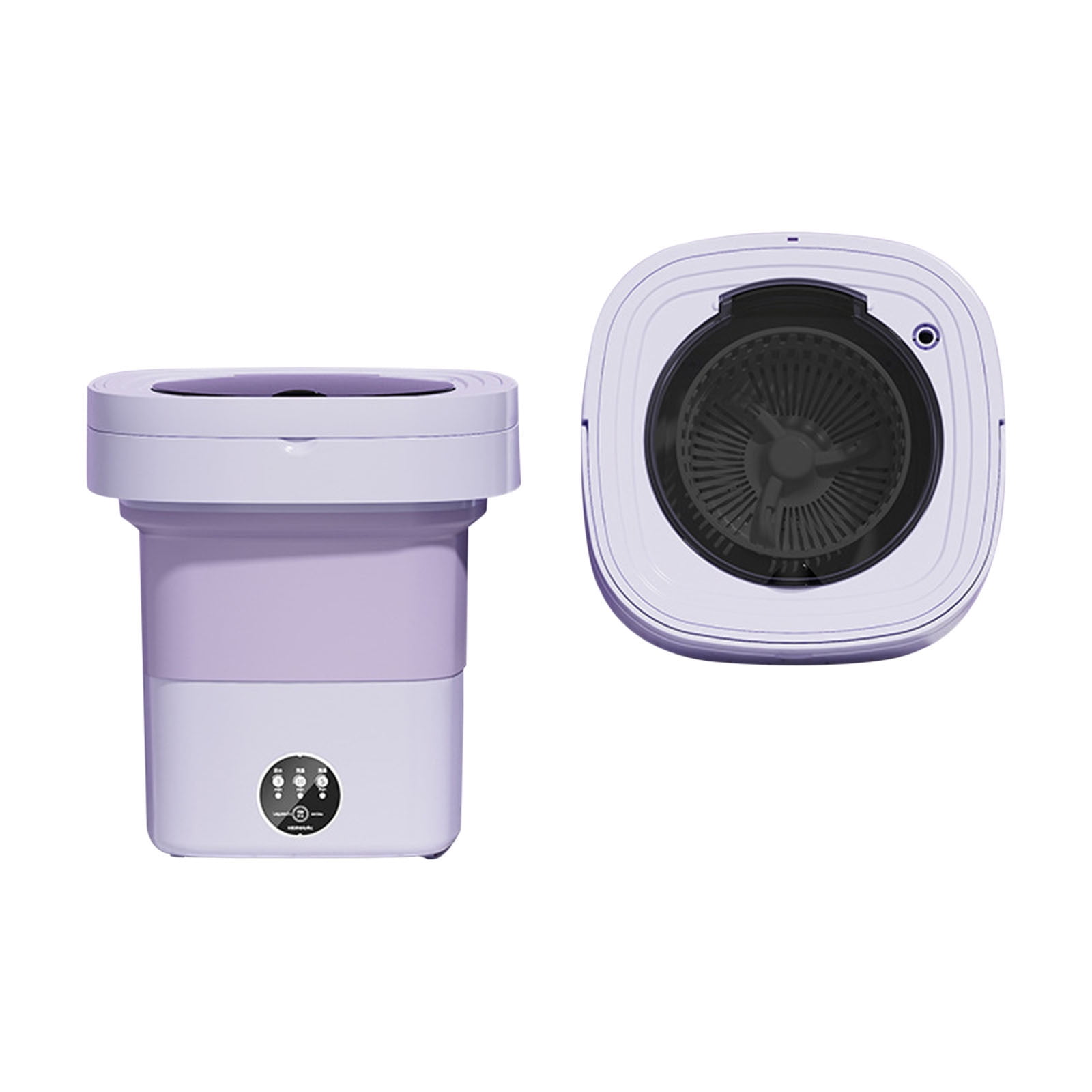 Qholemyo Folding Portable Small Underwear Washing Machine - Dehydration Function, Ideal For Dorm Students, Travel & Home