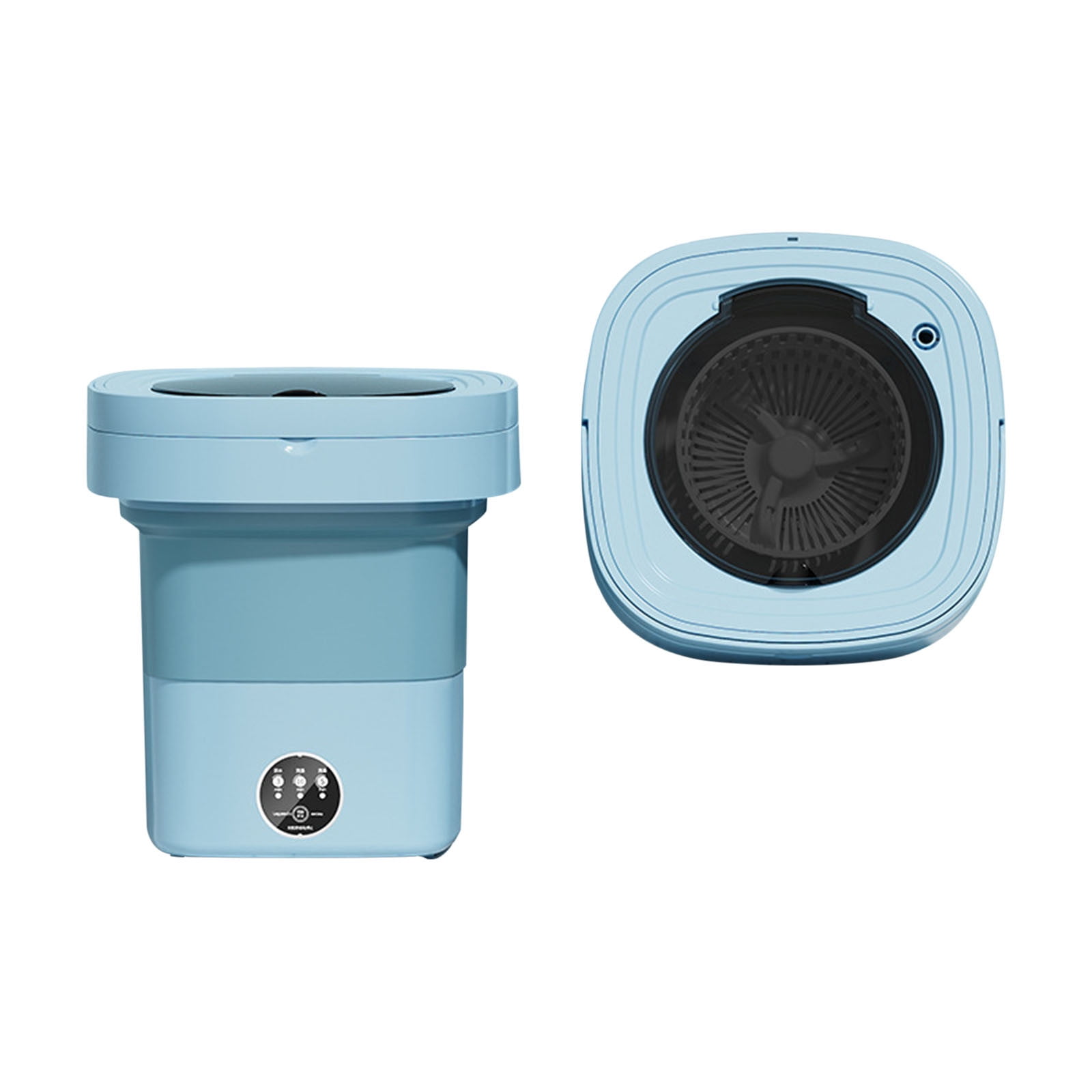 Qholemyo Folding Portable Small Underwear Washing Machine - Dehydration Function, Ideal For Dorm Students, Travel & Home