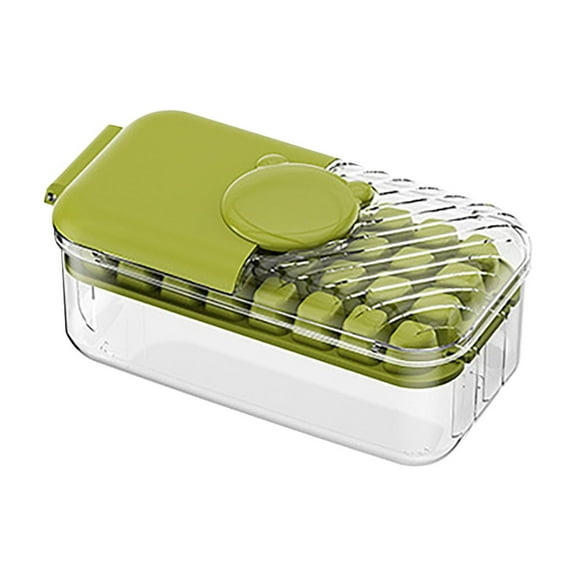 Qholemyo Food Grade Ice Block Maker Large Capacity Ice Storage Box With Shovel Household Press Ice Tray