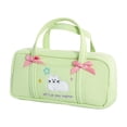thumbnail image 1 of Qholemyo Fresh Simple Multi Functional Cute Cat Pencil Case Supplies Pencil Pouch Portable Lightweight Student Stationery Bag, 1 of 6