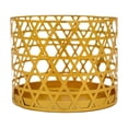 thumbnail image 1 of Qholemyo Golden Geometric Hollow Iron Aromatherapy Candleholder Tabletop Ornament Home Decor, 1 of 6