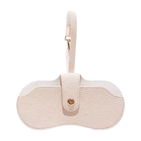 Qholemyo Hard Shell Eyeglass Case With Clip Portable Sunglasses Holder For Car Travel