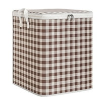 Qholemyo Heavy Duty Storage With Reinforced Handles Extra Large Storage Bags For Clothes Tote Bag Thickened Double Zipper For Space Saving Travel