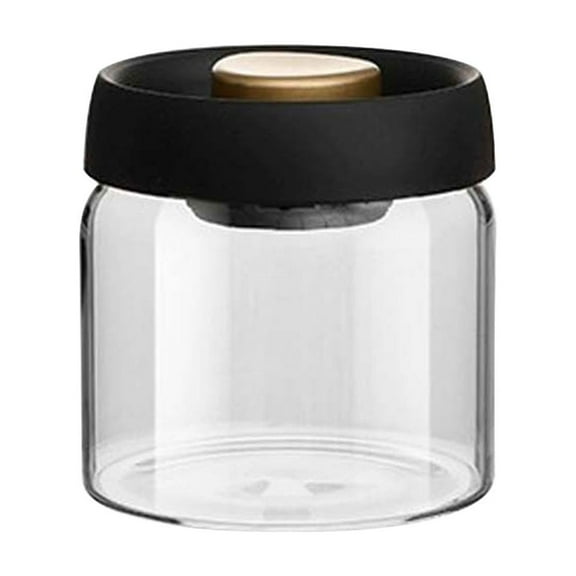 Qholemyo High Borosilicate Glass Airtight Food Storage Containers With Lids Vacuum Sealed Coffee Canister Kitchen Freshness Jar