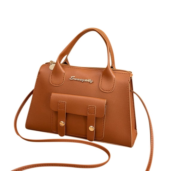 Qholemyo High Capacity Dual Purpose Fashion Pattern Solid Women's Shoulder Bag For Women Handbag Zipper Crossbody Bags For Women
